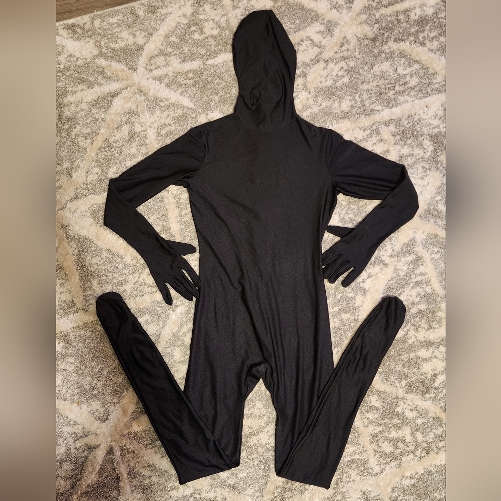 Official Morphsuits Black Adult Medium M Unisex Fitted Costume Halloween Cosplay